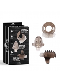 Набор из 3 дымчатых эрекционных колец с вибрацией Teasers Ring Kit - Chisa - в Набережных Челнах купить с доставкой