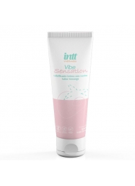 Лубрикант на водной основе Vibe Sensation с клубничным вкусом и легким вибрирующим эффектом - 50 гр. - INTT - купить с доставкой в Набережных Челнах