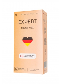 Ароматизированные презервативы EXPERT Fruit Mix - 12 шт.(+3 в подарок) - Expert - купить с доставкой в Набережных Челнах