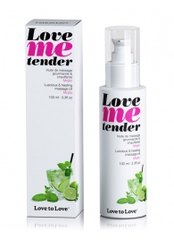 Съедобное согревающее массажное масло Love Me Tender Mojito с ароматом мохито - 100 мл. - Love to Love - купить с доставкой в Набережных Челнах