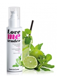 Съедобное согревающее массажное масло Love Me Tender Mojito с ароматом мохито - 100 мл. - Love to Love - купить с доставкой в Набережных Челнах