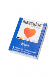 Презервативы с пупырышками Masculan Dotted - 3 шт. - Masculan - купить с доставкой в Набережных Челнах