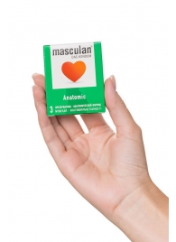 Презервативы анатомической формы Masculan Anatomic - 3 шт. - Masculan - купить с доставкой в Набережных Челнах