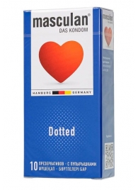Презервативы с пупырышками Masculan Dotted - 10 шт. - Masculan - купить с доставкой в Набережных Челнах