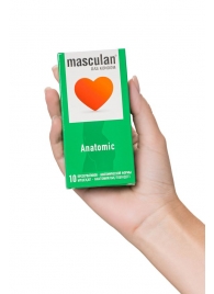 Презервативы анатомической формы Masculan Anatomic - 10 шт. - Masculan - купить с доставкой в Набережных Челнах