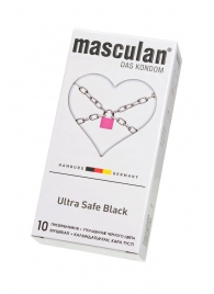 Ультрапрочные презервативы Masculan Ultra Safe Black - 10 шт. - Masculan - купить с доставкой в Набережных Челнах