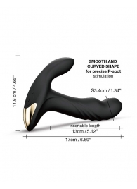 Черный вибромассажер простаты Multi P-Joy с 3 моторами - Dorcel - в Набережных Челнах купить с доставкой