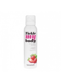 Массажная хрустящая пенка Tickle My Body Strawberry с ароматом клубники - 150 мл. - Love to Love - купить с доставкой в Набережных Челнах