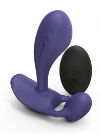 Темно-синий вибромассажер Witty P G Vibrator with Remote Control - Love to Love - в Набережных Челнах купить с доставкой