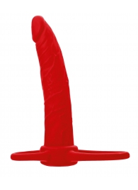 Красная насадка на пенис для двойного проникновения Black Red - 16,5 см. - ToyFa - купить с доставкой в Набережных Челнах