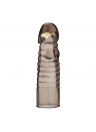 Дымчатая насадка-удлинитель Ribbed Realistic Penis Enhancing Sleeve Extension - 15,2 см. - BlueLine - в Набережных Челнах купить с доставкой