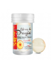 Интимный гель Esferas do Dragao Hot Ball с охлаждающе-разогревающим эффектом (2 шарика по 3 гр.) - HotFlowers - купить с доставкой в Набережных Челнах
