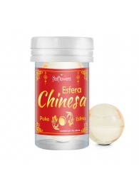 Интимный гель Chinesa Esfera с охлаждающе-пульсирующим эффектом (2 шарика по 3 гр.) - HotFlowers - купить с доставкой в Набережных Челнах