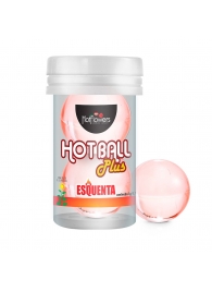 Лубрикант на масляной основе Hot Ball Plus с разогревающим эффектом (2 шарика по 3 гр.) - HotFlowers - купить с доставкой в Набережных Челнах