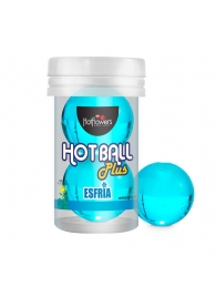 Лубрикант на масляной основе Hot Ball Plus с охлаждающим эффектом (2 шарика по 3 гр.) - HotFlowers - купить с доставкой в Набережных Челнах