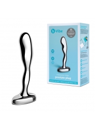 Стальной стимулятор простаты Stainless Steel Prostate Plug - 11,5 см. - b-Vibe - в Набережных Челнах купить с доставкой