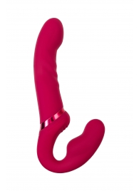 Малиновый безремневой страпон Lapis - 23 см. - Lovense - купить с доставкой в Набережных Челнах