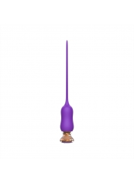 Фиолетовый тонкий стимулятор Nipple Vibrator - 23 см. - I-MOON - купить с доставкой в Набережных Челнах