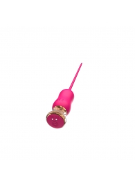 Розовый тонкий стимулятор Nipple Vibrator - 23 см. - I-MOON - купить с доставкой в Набережных Челнах