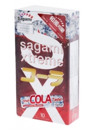 Ароматизированные презервативы Sagami Xtreme COLA - 10 шт. - Sagami - купить с доставкой в Набережных Челнах