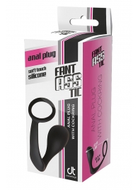 Черное эрекционное кольцо с анальной пробкой Anal Plug With Cockring - Dream Toys - в Набережных Челнах купить с доставкой
