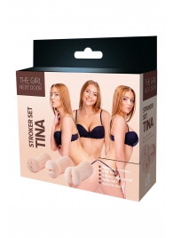 Набор из 3 мастурбаторов The Girl Next Door Tina - Dream Toys - в Набережных Челнах купить с доставкой
