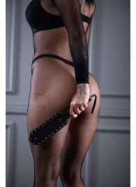 Кожаная шлепалка Sex Game с заклепками - 33 см. - БДСМ Арсенал - купить с доставкой в Набережных Челнах