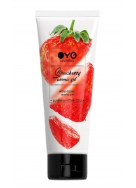 Лубрикант на водной основе OYO Aroma Gel Strawberry с ароматом клубники - 75 мл. - OYO - купить с доставкой в Набережных Челнах