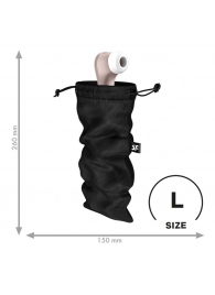 Черный мешочек для хранения игрушек Treasure Bag L - Satisfyer - купить с доставкой в Набережных Челнах