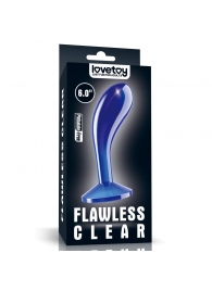 Синяя анальная втулка Flawless Clear Prostate Plug 6.0 - 15 см. - Lovetoy - в Набережных Челнах купить с доставкой