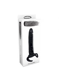 Чёрная насадка-фаллос для двойного проникновения INFLATABLE DILDO SLIM DONG  - 13,5 см. - Toyz4lovers - в Набережных Челнах купить с доставкой
