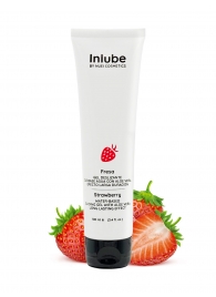 Лубрикант на водной основе Nuei Inlube с алоэ вера и ароматом клубники - 100 мл. - Nuei cosmetics - купить с доставкой в Набережных Челнах