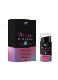 Жидкий вибратор Vibration Cotton Candy с ароматом сахарной ваты - 15 мл. - INTT - купить с доставкой в Набережных Челнах