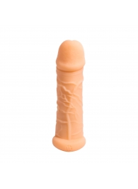 Телесный фаллоудлинитель Extra Size Bubbles - 15,5 см. - Lola Games - в Набережных Челнах купить с доставкой