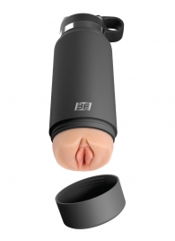 Серый мастурбатор в виде бутылки F*ck Flask - Pipedream - в Набережных Челнах купить с доставкой