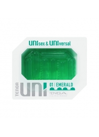 Зеленый мастурбатор-стимулятор Tenga Uni Emerald - Tenga - в Набережных Челнах купить с доставкой