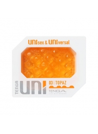 Оранжевый мастурбатор-стимулятор Tenga Uni Topaz - Tenga - в Набережных Челнах купить с доставкой