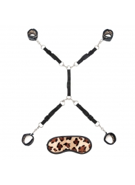 Леопардовая фиксация на матрас для рук и ног Classic Bedspreader - Lux Fetish - купить с доставкой в Набережных Челнах