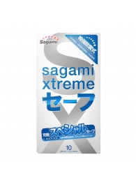 Презервативы Sagami Xtreme Ultrasafe с двойным количеством смазки - 10 шт. - Sagami - купить с доставкой в Набережных Челнах