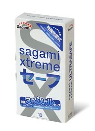 Презервативы Sagami Xtreme Ultrasafe с двойным количеством смазки - 10 шт. - Sagami - купить с доставкой в Набережных Челнах