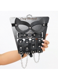 Соблазнительный кожаный набор БДСМ - Crazy Handmade - купить с доставкой в Набережных Челнах