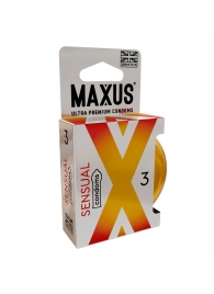 Презервативы анатомической формы Maxus Sensual - 3 шт. - Maxus - купить с доставкой в Набережных Челнах