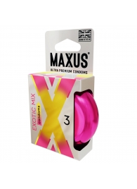 Ароматизированные презервативы Maxus Exotic Mix - 3 шт. - Maxus - купить с доставкой в Набережных Челнах