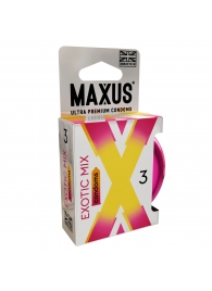 Ароматизированные презервативы Maxus Exotic Mix - 3 шт. - Maxus - купить с доставкой в Набережных Челнах