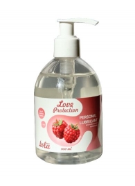 Лубрикант на водной основе Love Protection Raspberry с ароматом малины - 300 мл. - Lola Games - купить с доставкой в Набережных Челнах
