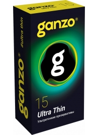 Прозрачные ультратонкие презервативы Ganzo Ultra thin - 15 шт. - Ganzo - купить с доставкой в Набережных Челнах