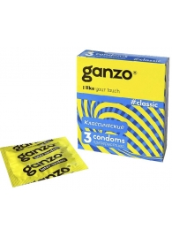 Классические презервативы с обильной смазкой Ganzo Classic - 3 шт. - Ganzo - купить с доставкой в Набережных Челнах