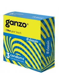 Классические презервативы с обильной смазкой Ganzo Classic - 3 шт. - Ganzo - купить с доставкой в Набережных Челнах