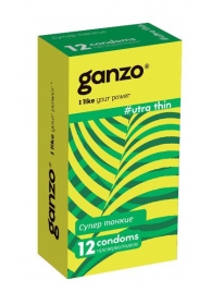 Ультратонкие презервативы Ganzo Ultra thin - 12 шт. - Ganzo - купить с доставкой в Набережных Челнах