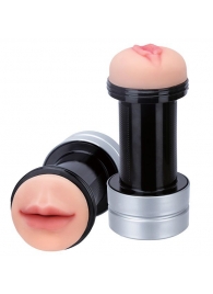 Двусторонний мастурбатор REALSTUFF 2 IN 1 HUMMER MOUTH   VAGINA - ротик и вагина - Dream Toys - в Набережных Челнах купить с доставкой